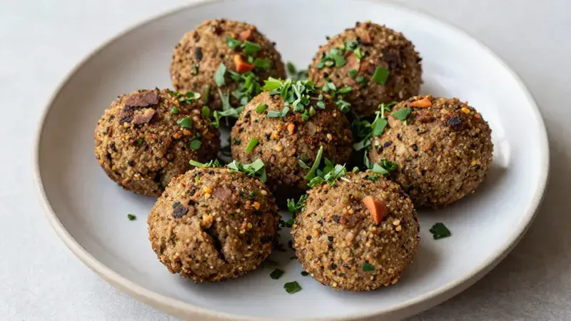 Baked Falafel Salad