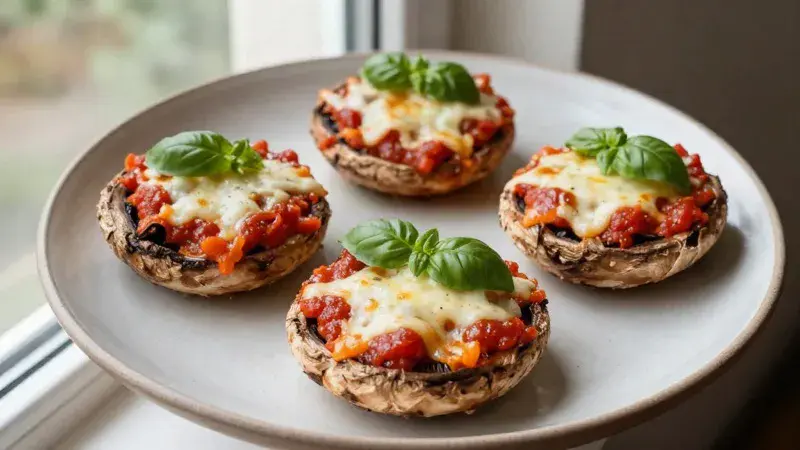 Portobello Pizza Caps