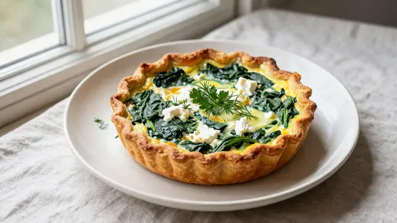 Spinach & Feta Quiche