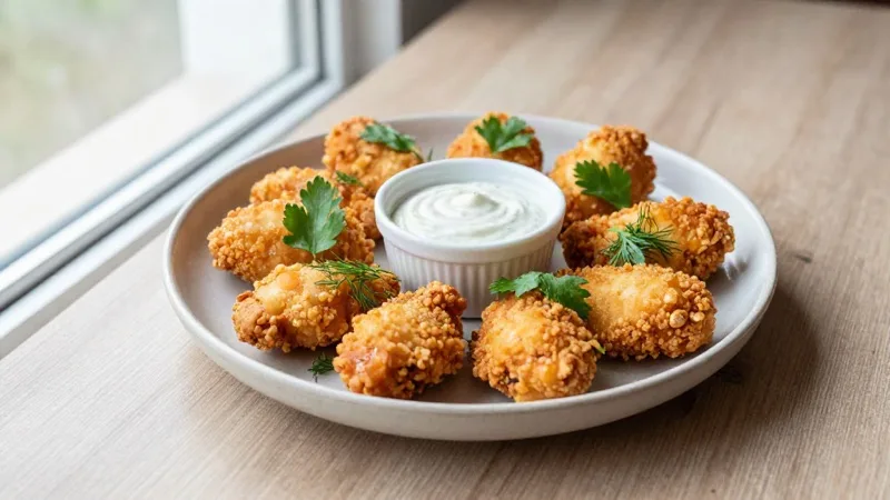Air-Fryer Popcorn Chicken