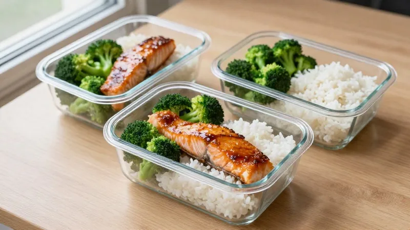 Teriyaki Salmon & Broccoli Boxes