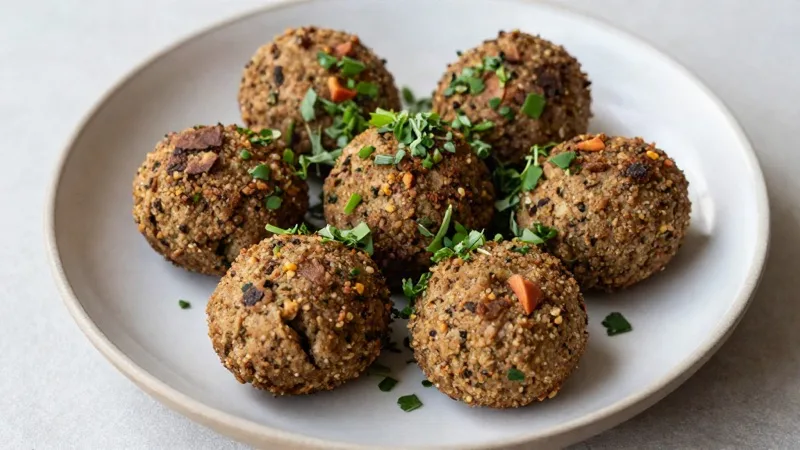 Baked Falafel Salad
