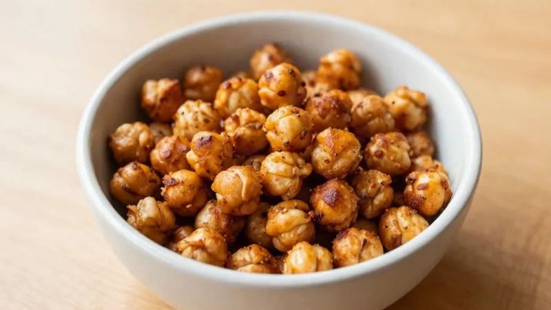 Crispy Roasted Chickpea Poppers