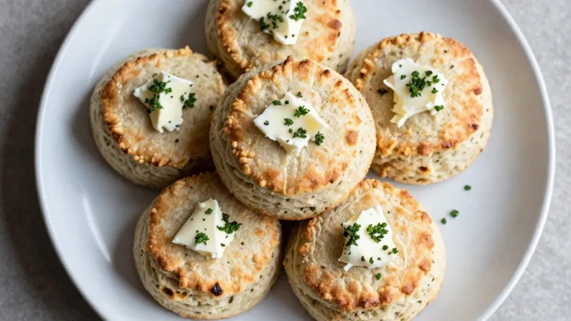 Sourdough Biscuits with Herb Butter