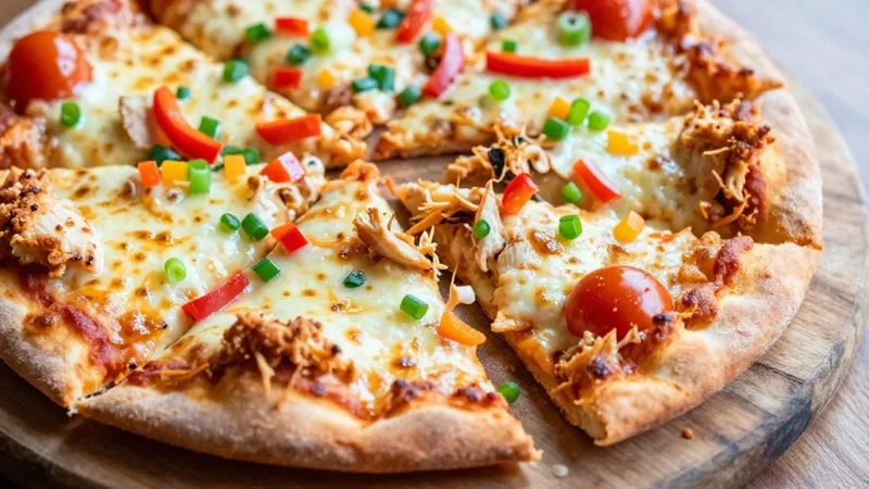 Shredded-Chicken-Crust Pizza