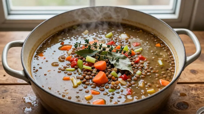 Big-Batch Lentil & Vegetable Soup