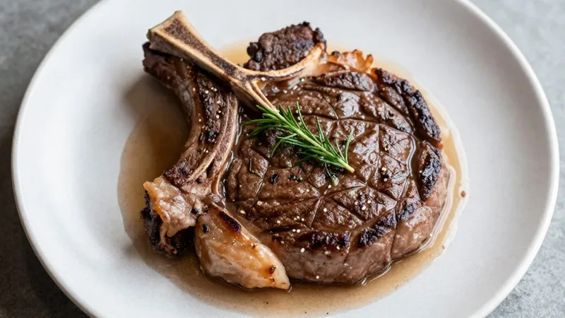T-Bone Steak with Bone Broth