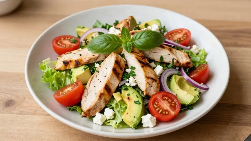 Grilled Chicken Avocado Salad