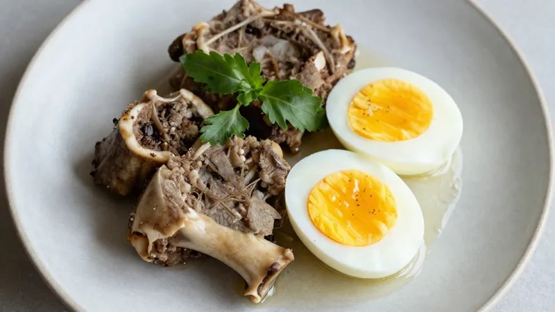 Bone Marrow & Soft Boiled Eggs