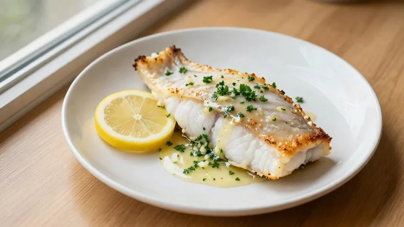 Baked Cod with Garlic Herb Butter