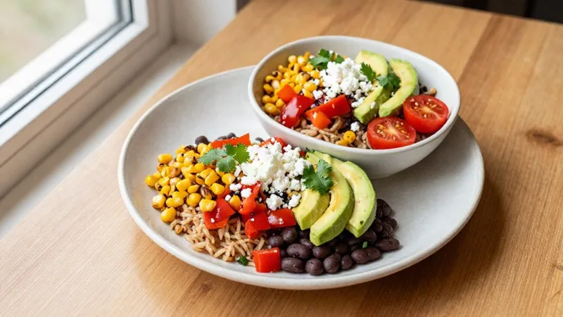 Southwest Veggie & Bean Burrito Bowls