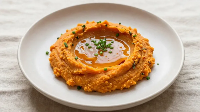 Sweet Potato Mash with Chilli Butter