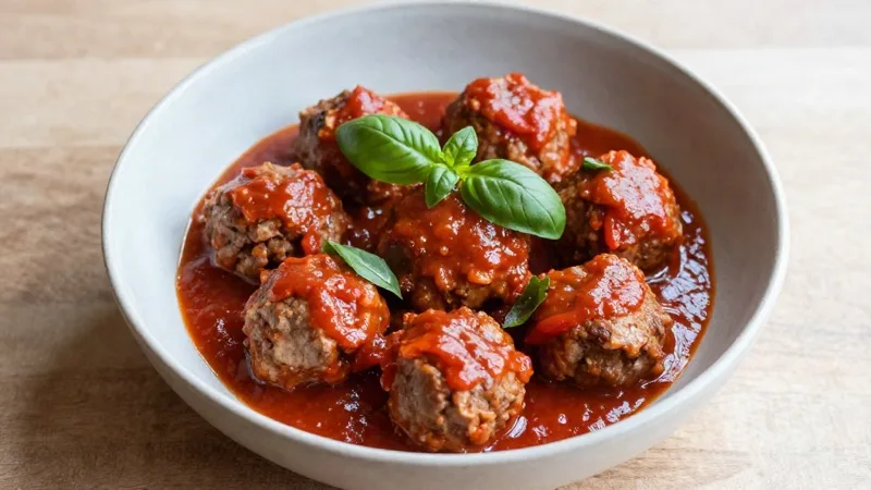 Turkey Meatballs in Tomato Sauce