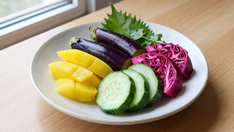 Japanese Pickled Vegetables (Tsukemono)