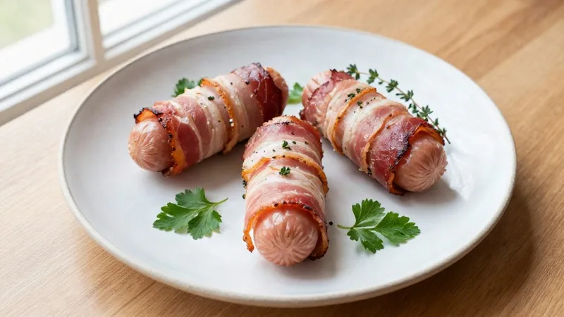Bacon-Wrapped Sausages
