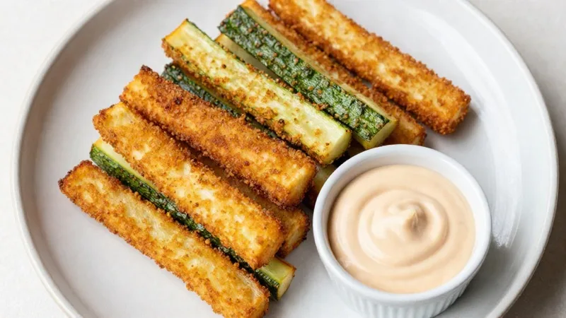 Crispy Baked Courgette Fries