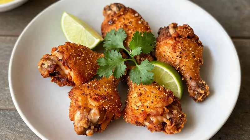 Air-Fryer Crispy Mexican Spiced Chicken Thighs
