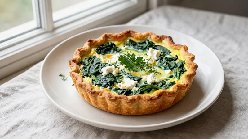 Spinach & Feta Quiche