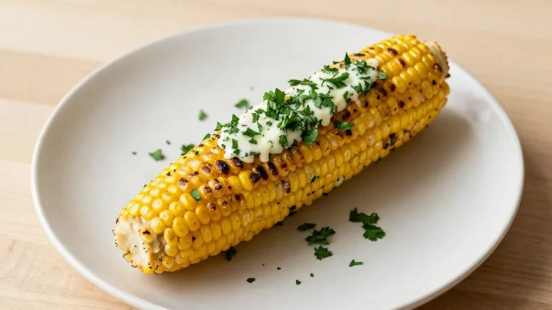 Grilled Corn with Herb Butter
