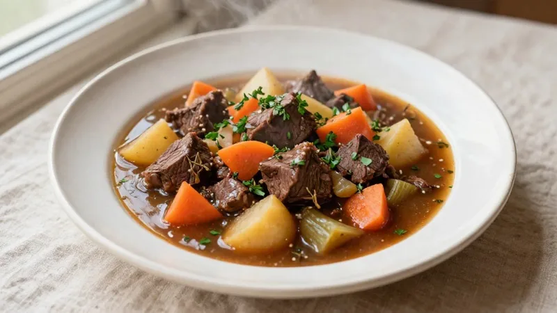 Beef Stew with Root Vegetables (Midwest Style)