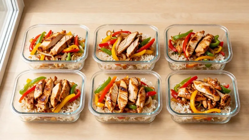 Chicken Fajita Prep Boxes