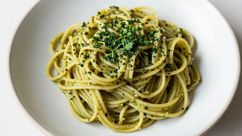 Wild Herb Pesto Pasta