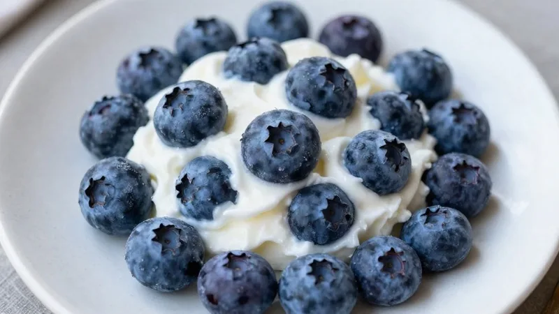 Frozen Yogurt Blueberry Bites