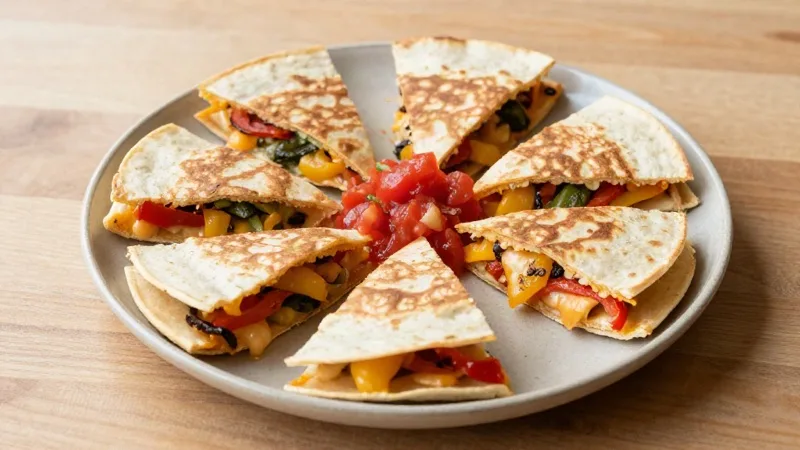 Baked Veggie Quesadillas