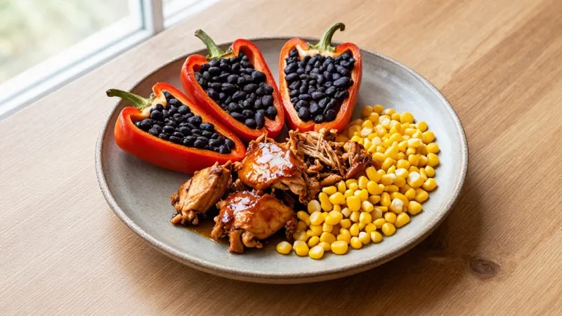 Chipotle-Infused Chicken and Stuffed Pepper Medley