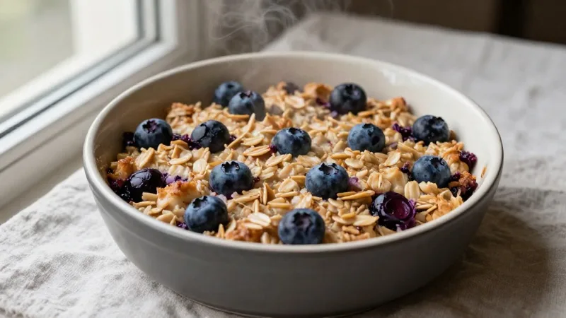 Baked Blueberry Oats