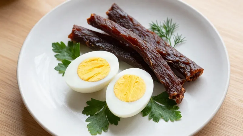 Hard-Boiled Eggs & Jerky