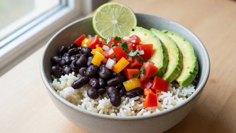 Cauliflower Rice Burrito Bowl