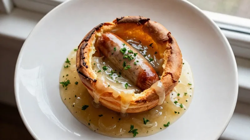 Toad in the Hole with Onion Gravy