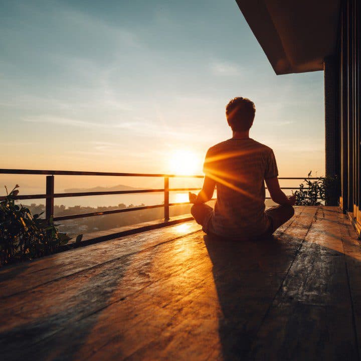 Sunset meditation