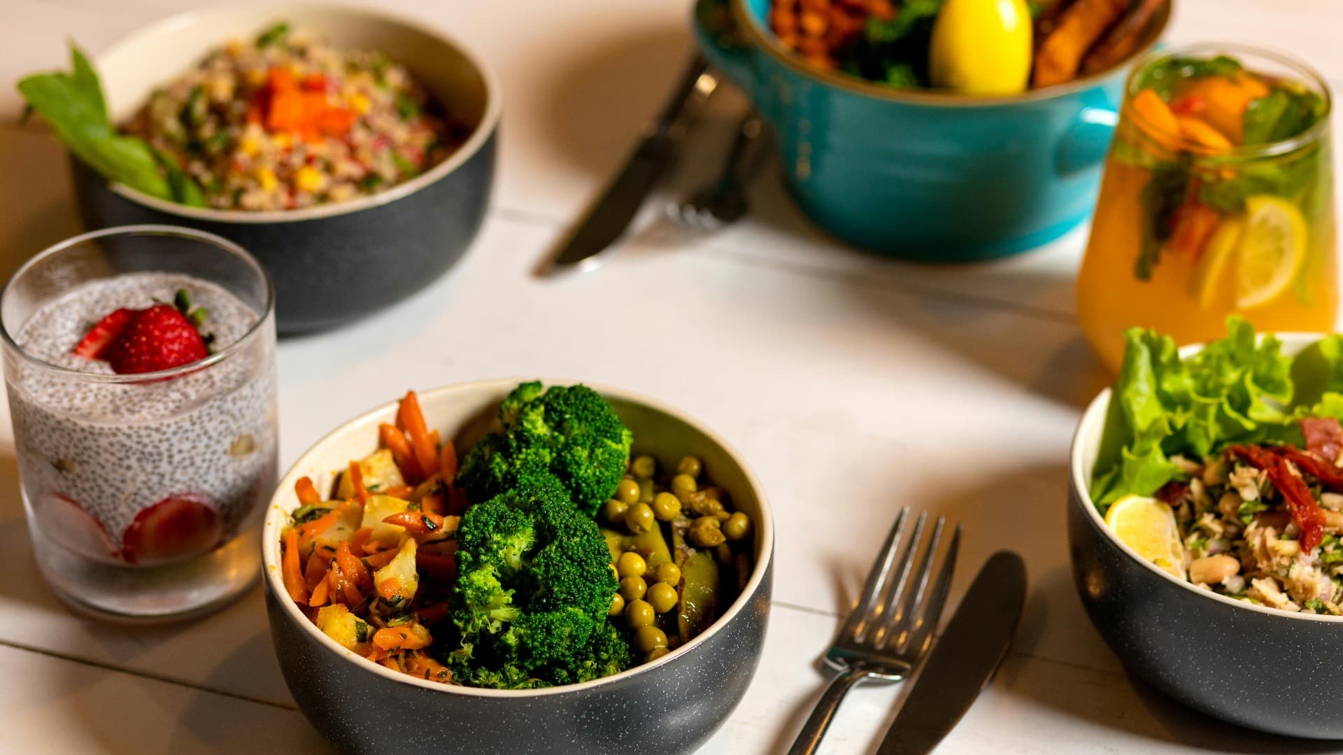 Healthy nutrition bowls