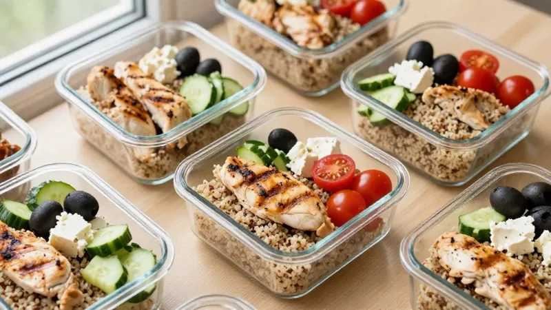 Greek Chicken & Quinoa Prep Boxes
