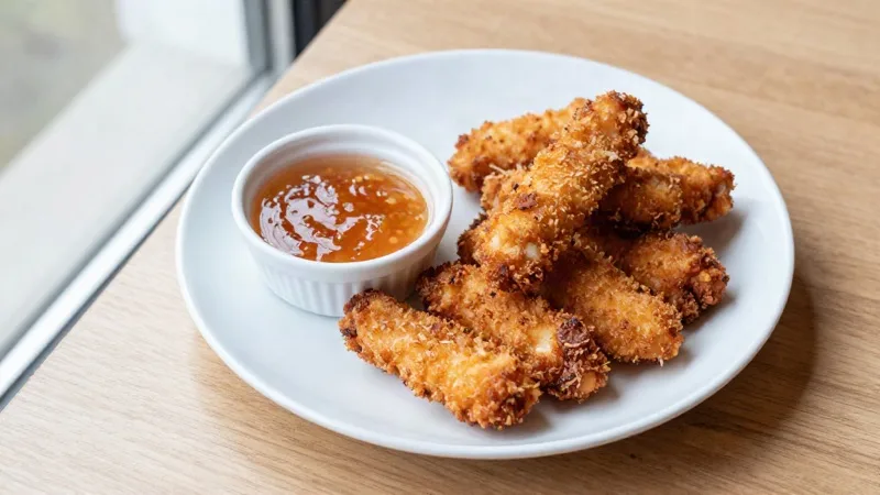 Air-Fryer Thai Coconut Chicken Goujons