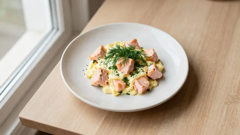 Salmon & Egg Bake