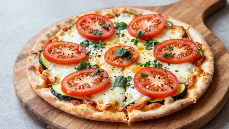 Courgette-Base Pizza