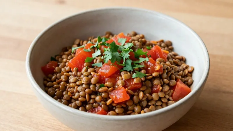 Spiced Lentil & Tomato Stew