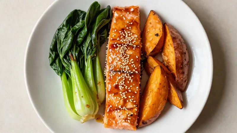 Air-Fryer Sesame-Ginger Salmon Delight