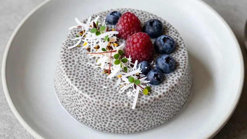 Chia Pudding with Coconut & Berries