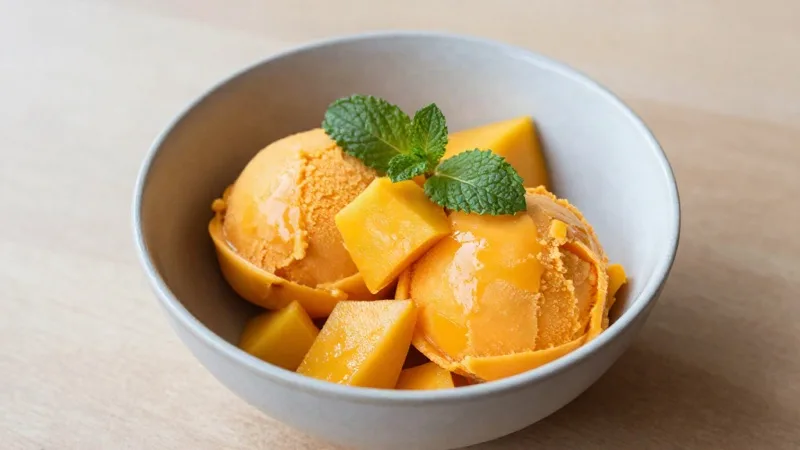Mango Sorbet (No Added Sugar)