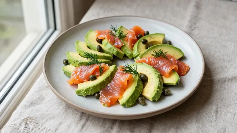 Keto Avocado & Smoked Salmon Plate
