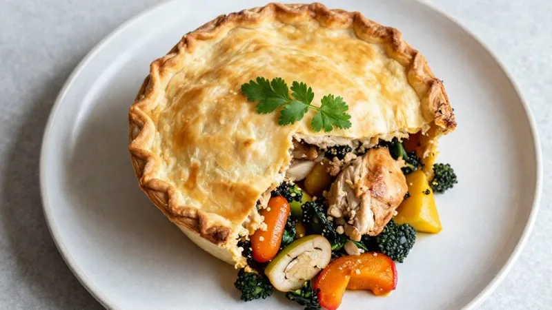 Chicken Pot Pie with Garden Vegetables