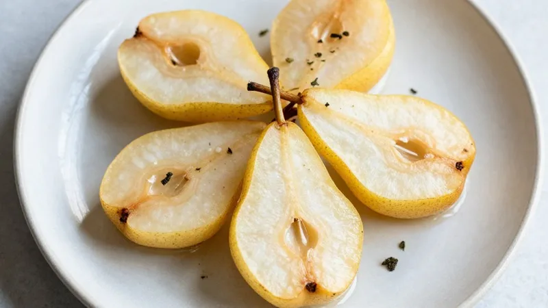 Rooibos-Infused Poached Pears