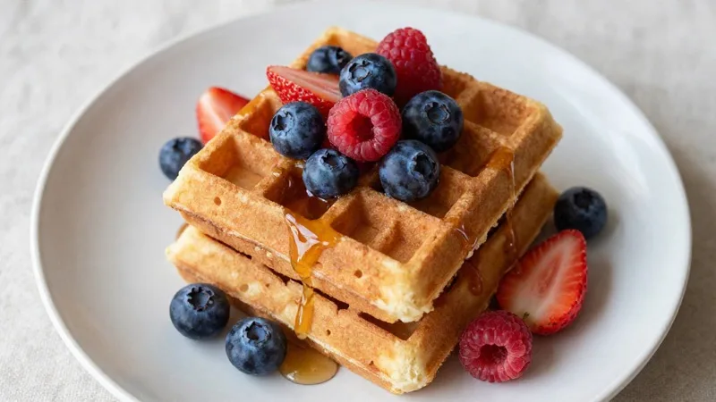 Keto Almond Flour Waffles